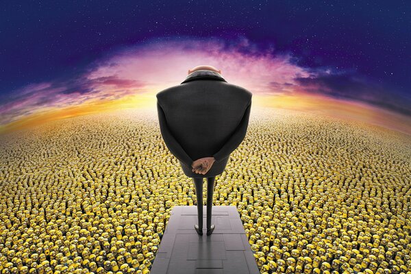 Gru und eine Million Schergen aus dem Cartoon Despicable Me 2