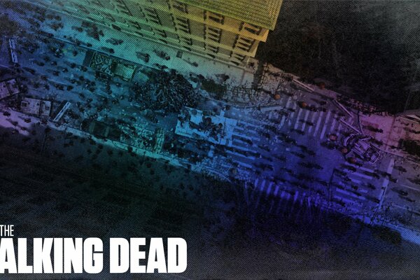 Obraz ulicy z serii Walking Dead