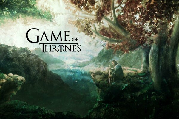 Game of Thrones screensaver from the movie with a tree