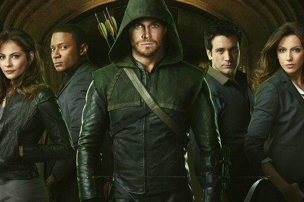 Die Hauptfiguren der Serie Green Arrow