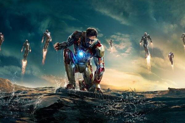 Affiche pour le film Iron Man .