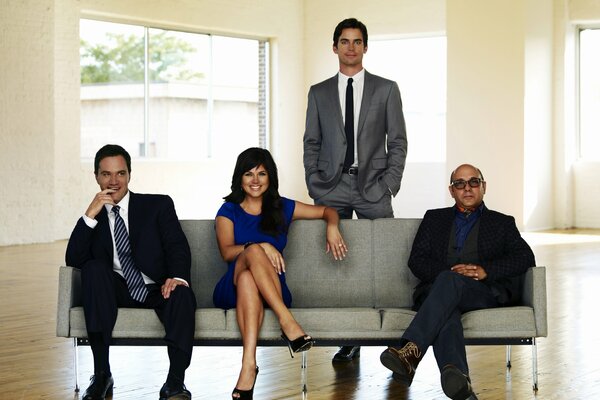 Tapete mit Schauspielern aus dem Film White Collar