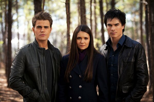 The main characters of the Vampire Diaries