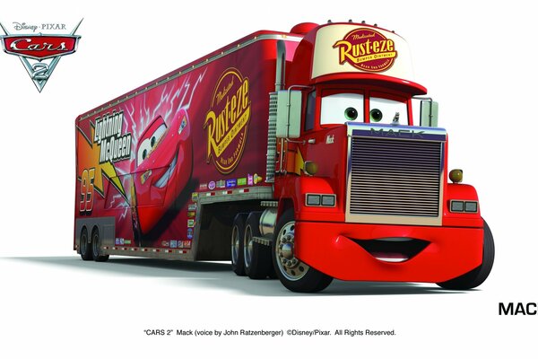 Papavero del cartone animato Cars studio Pixar