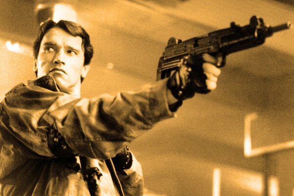 Arnold schwarznegger im Film Terminator