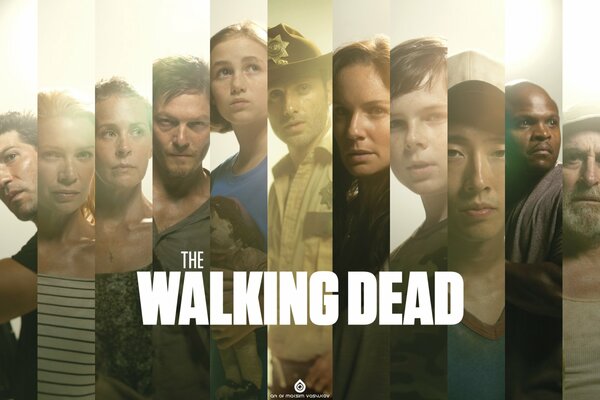 Cartel de la serie the Walking Dead