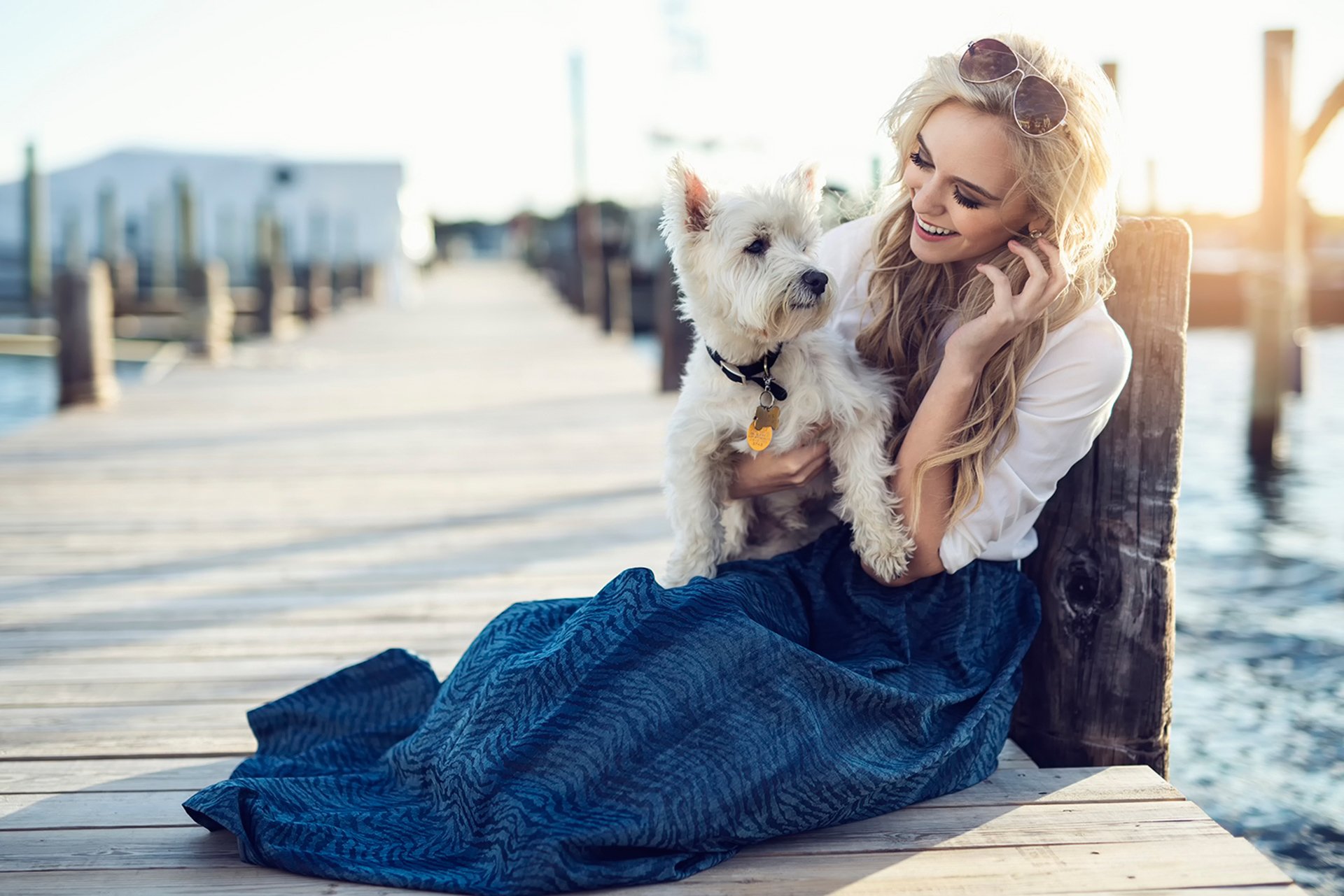 freunde mädchen hund