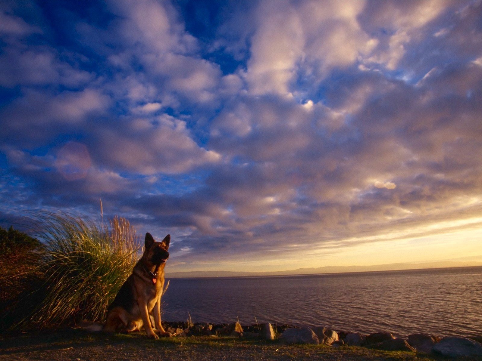 berger nuages ciel mer