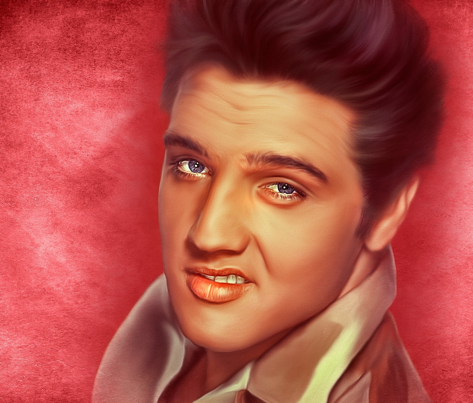 elvis presley elvis presley piosenkarz król rock and rolla rock and roll twarz portret tekstura