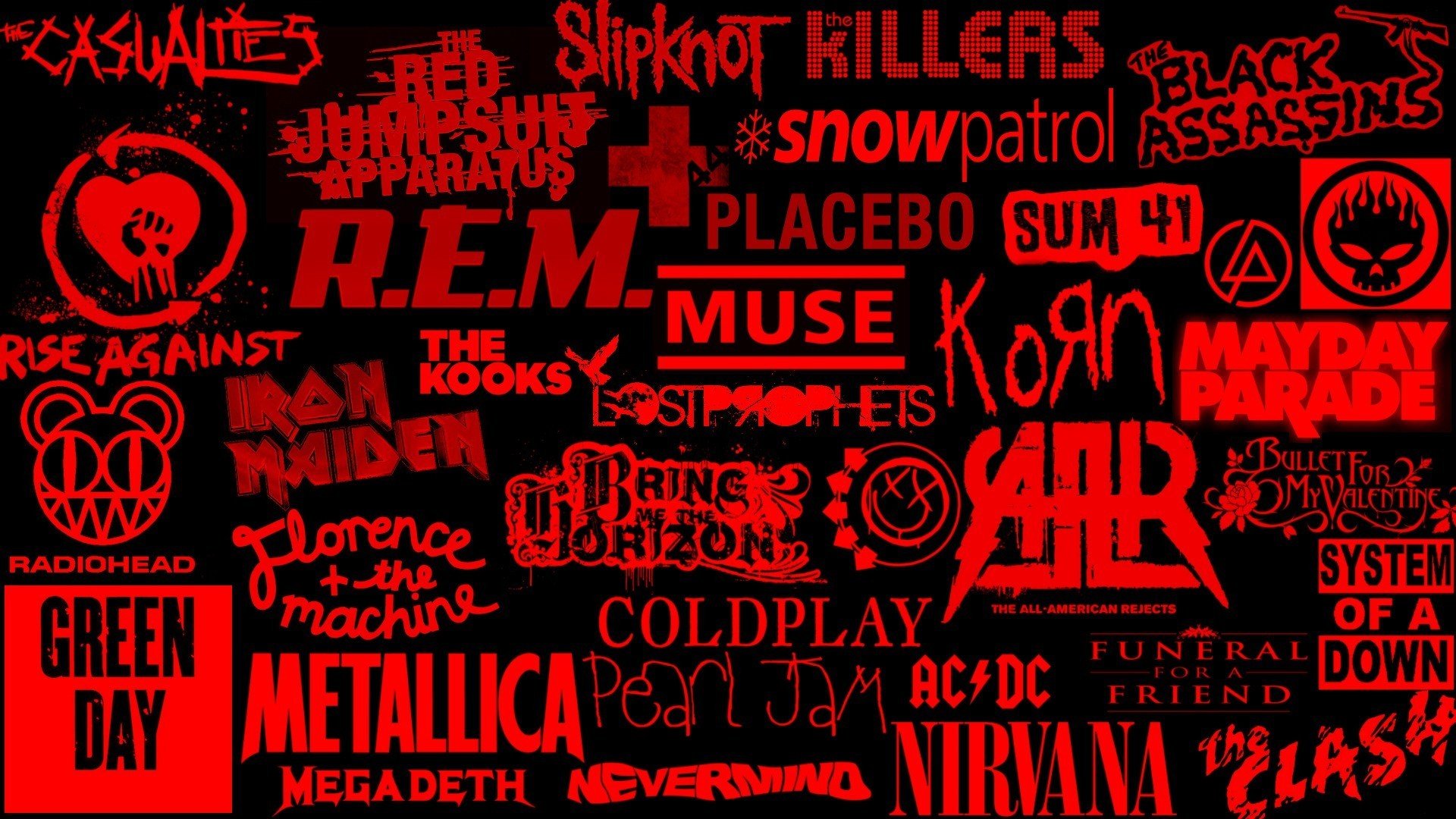 rock musique rock logos groupes