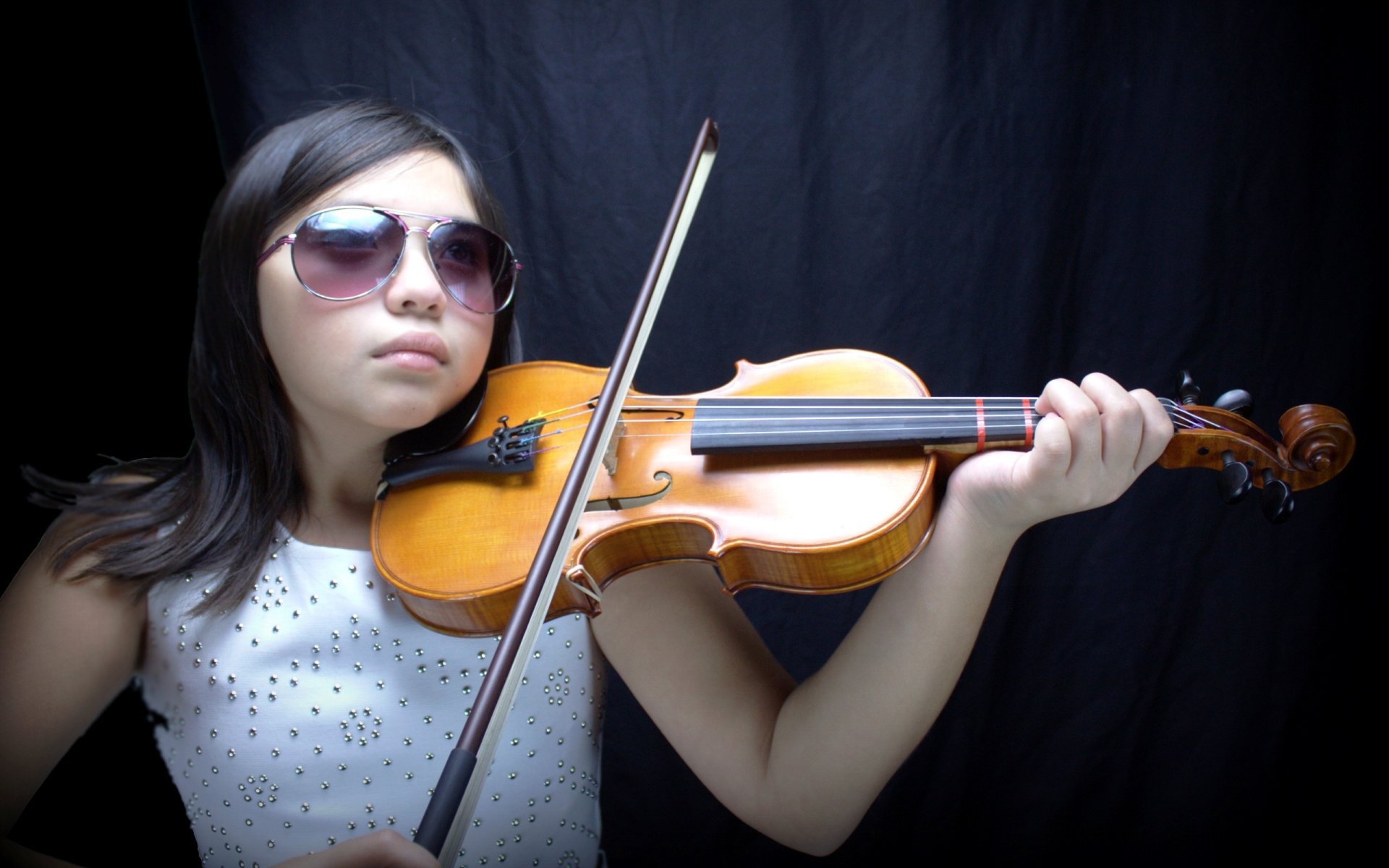 chica violín música