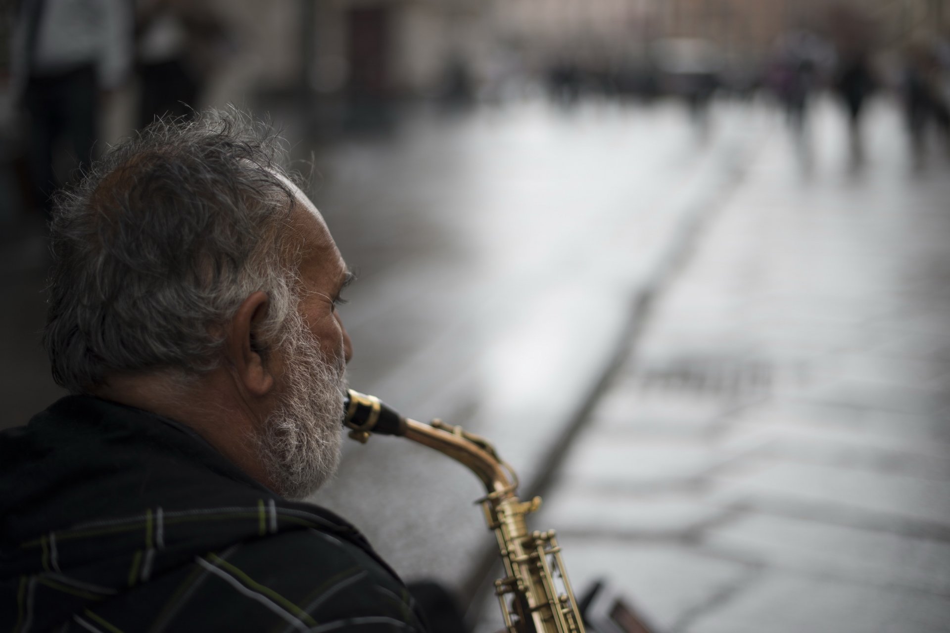 calle saxofón música