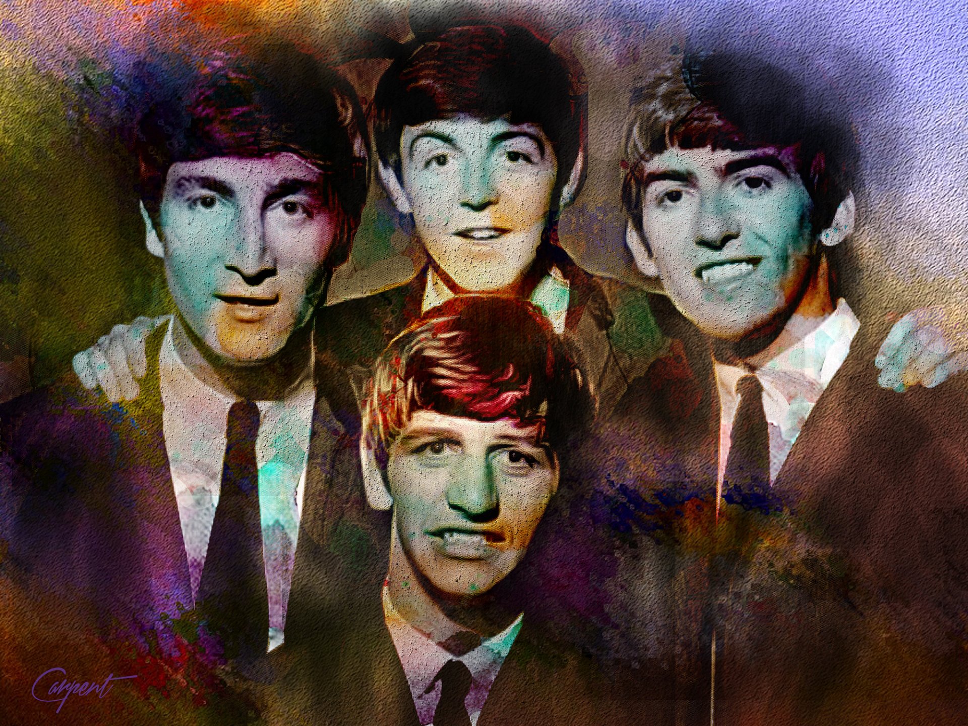 the beatles john lennon paul mccartney george harrison ringo starr muzyka