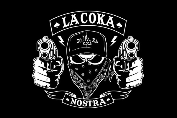 Logo of the hip-hop supergroup La Coka Nostra