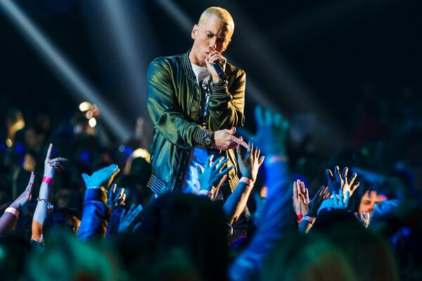 Concerto di Eminem, artista hip hop