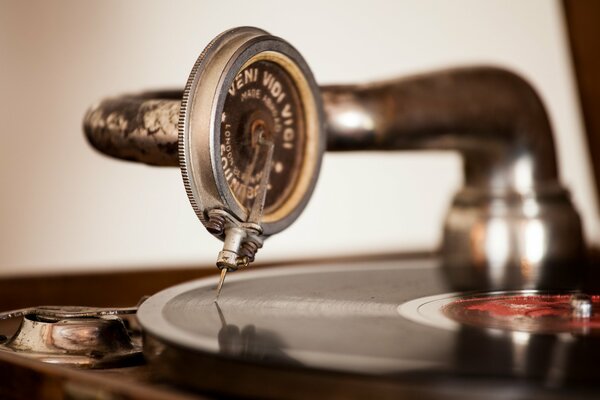 That s how they used to listen to music - on a gramophone and from vinyl