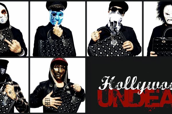 Le groupe Hollywood undead est un groupe de rap-Rock, à la jonction du hip-hop et du Rock alternatif