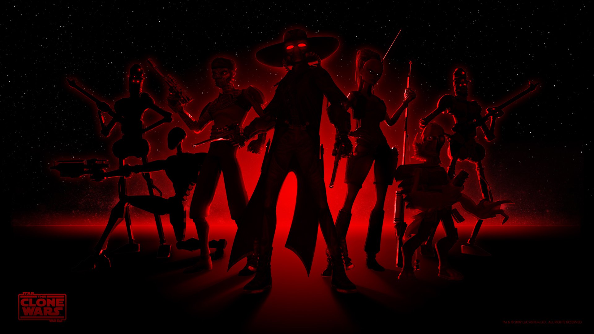 star wars clones guerras clon mercenarios cad bane orra sing dibujos animados serie de televisión