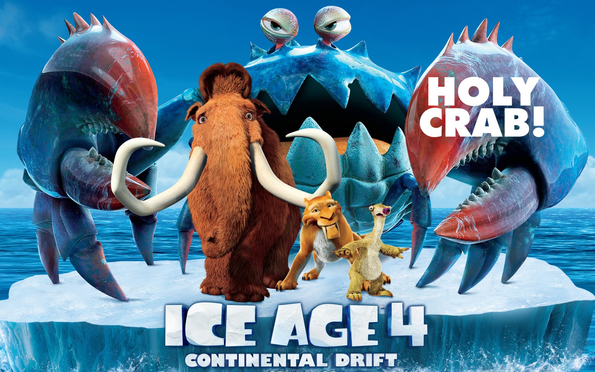 edad de hielo 4 deriva continental película película de animación manny diego sid piratas iceberg cangrejo animación mamut tigre dientes de sable perezoso animales prehistóricos