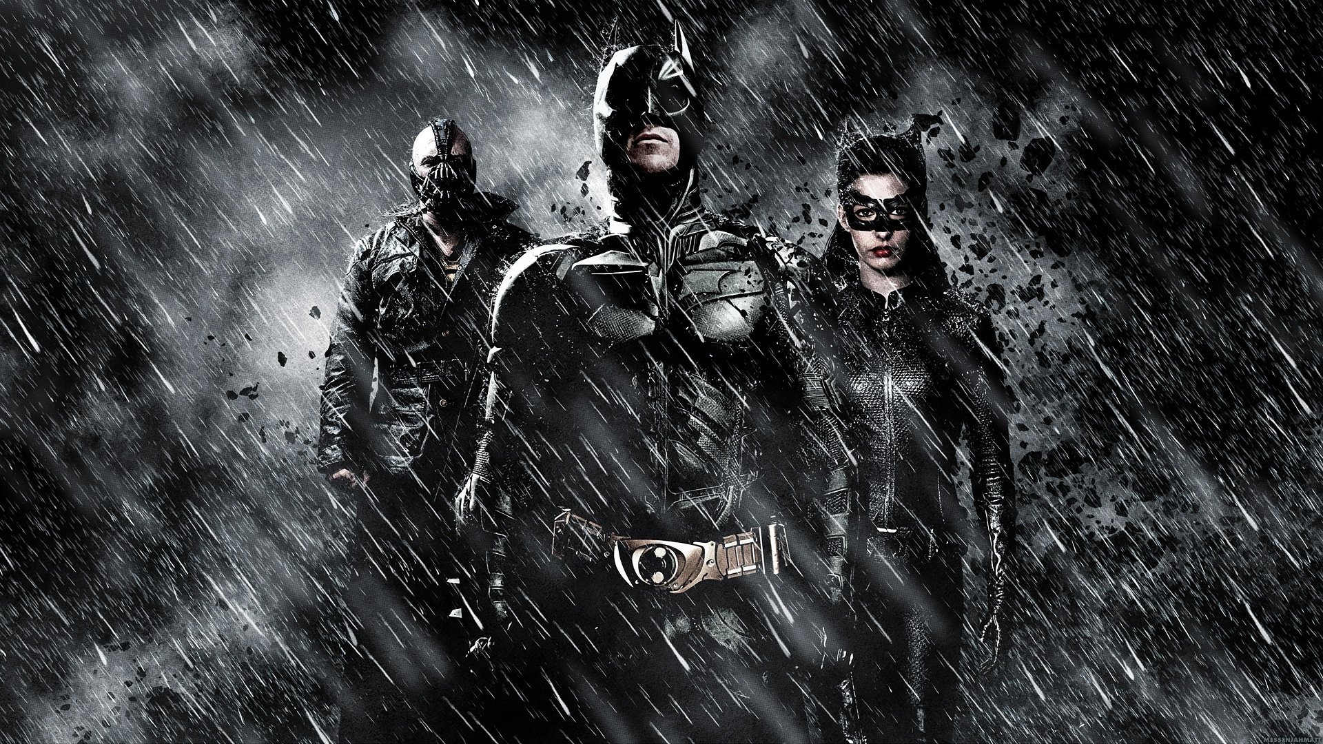 The Dark Knight Rises The Dark Knight Rises Batman Poison Selina Kyle Catwoman Christian Bale Tom Hardy Anne Hathaway Bane