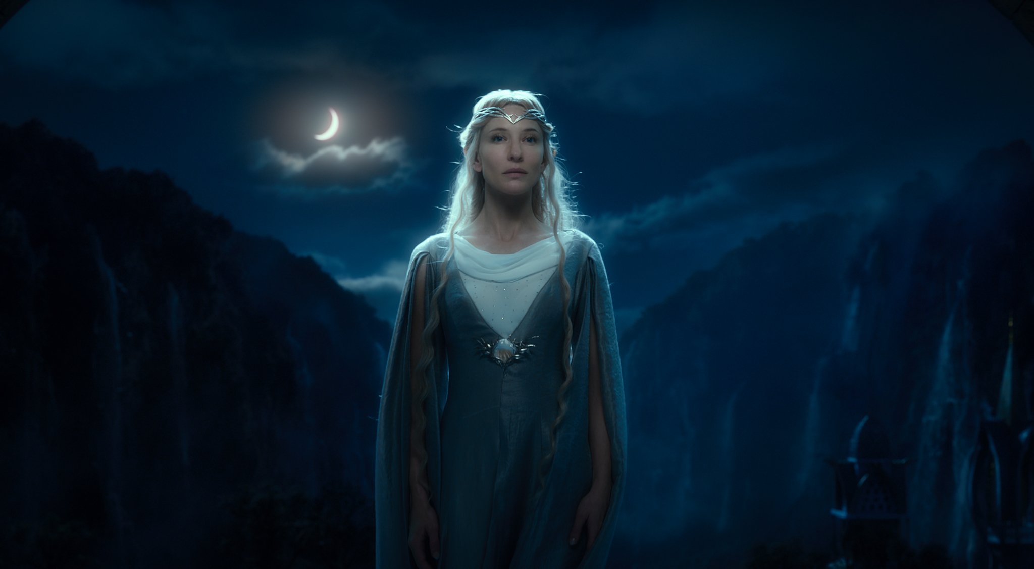 hobbit voyage inattendu galadriel galadriel nuit elfe cascades mois rivendell