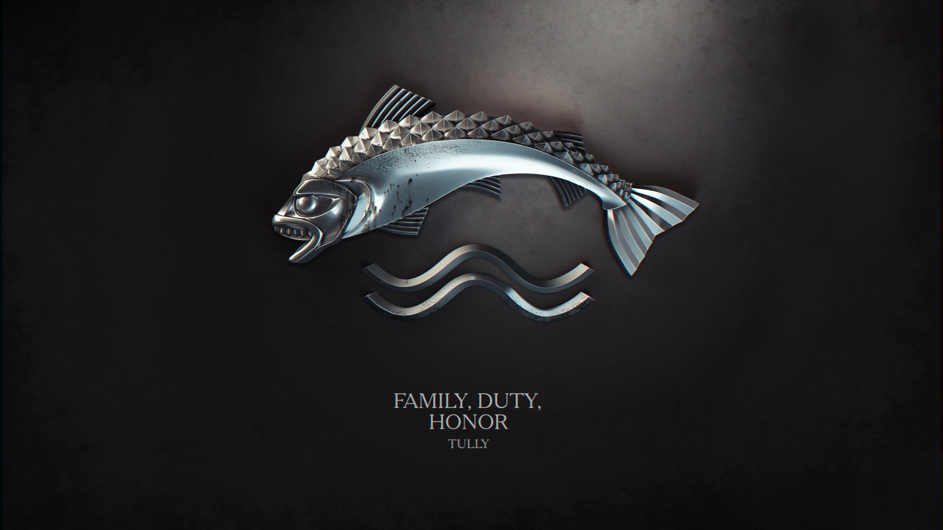 ong of ice and fire song of ice and fire game of thrones TV series book tally coat of arms fish water waves motto family