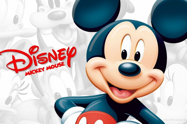 Mickey mouse con el logotipo de Disney