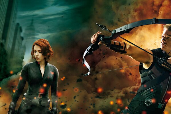 Avengers: Black Widow and Hawkeye