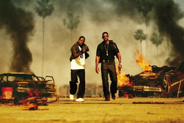 Martin Lawrence and Will Smith in the movie Bad Guys 2 