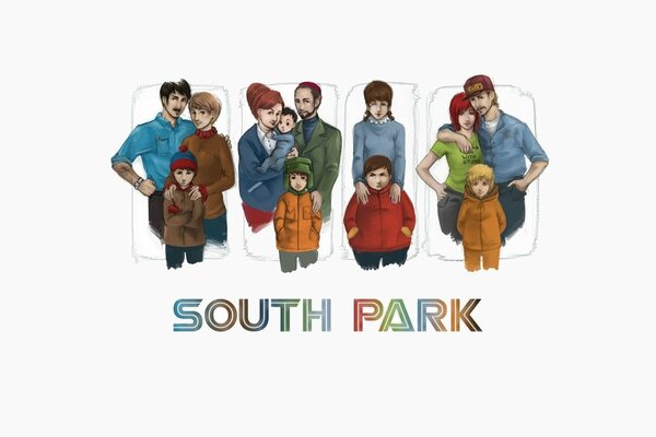 Stan, Kail, Cartman, Kenny di South Park
