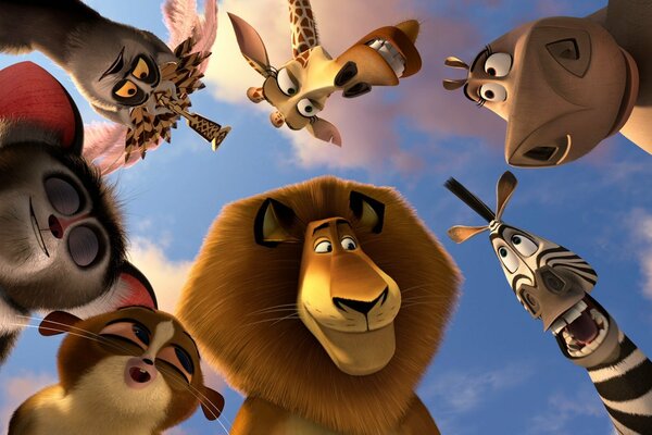 Madagascar 3 dessin animé Pro animaux