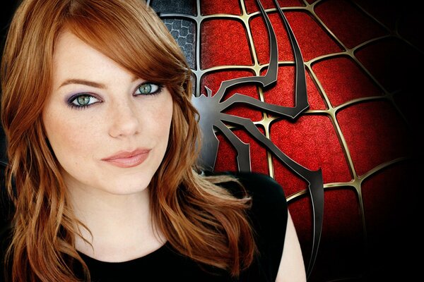 Emma Stone como la chica de Spider-Man