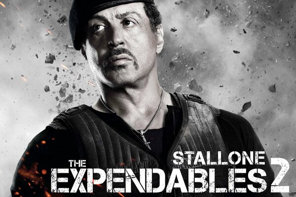 Silverst stallone im Film The Expendables 2