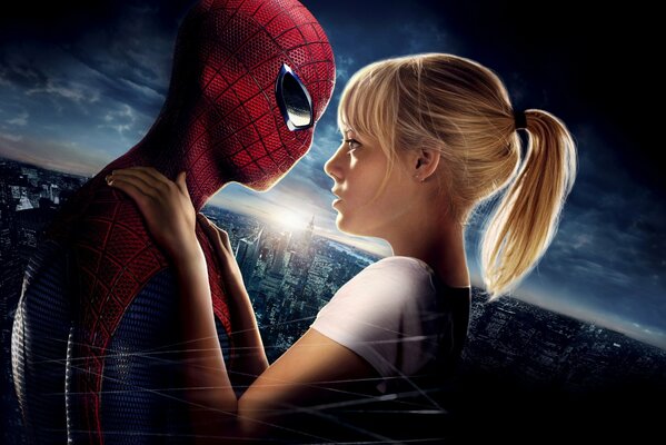 Andrew garfield y Emma Stone en el nuevo Spider-Man