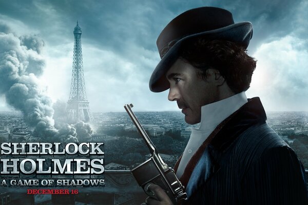 Película: Sherlock Homs; actor Downey Jr.