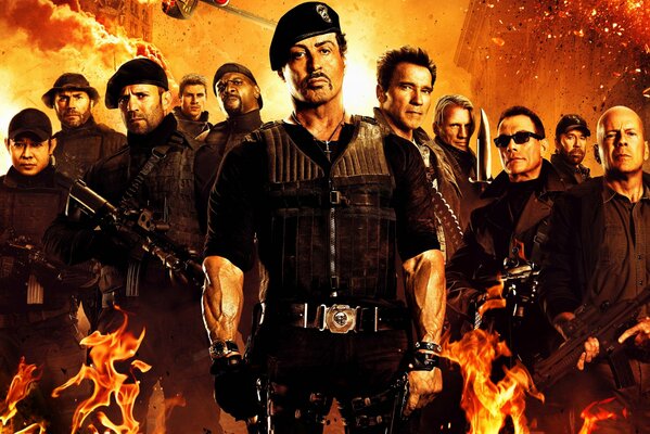 The Expendables 2. Characters from the movie