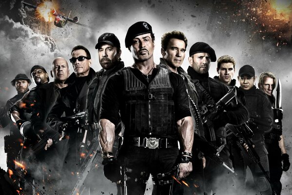 The Expendables team movie poster