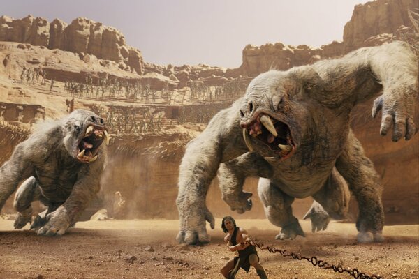 Wygaszacz ekranu z John Carter na pustyni