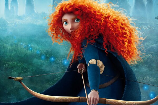 Prinzessin Merida aus dem Cartoon Brave Heart