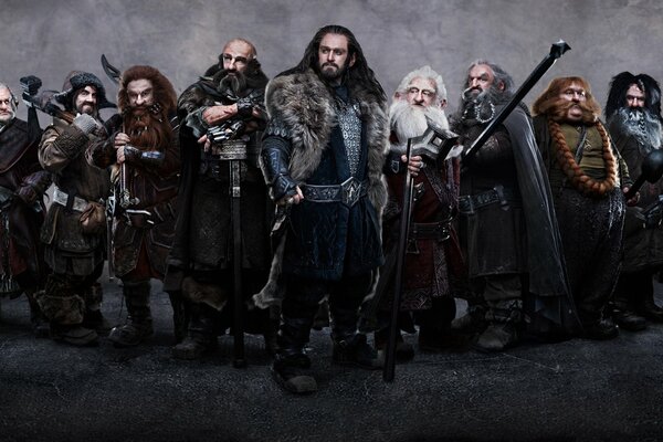 Dwarves from the Hobbit movie an Unexpected Journey