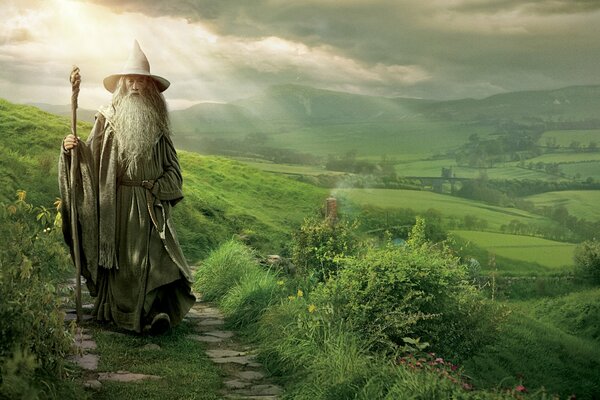 Hobbit nieoczekiwana podróż na ścieżce ze wzgórzami