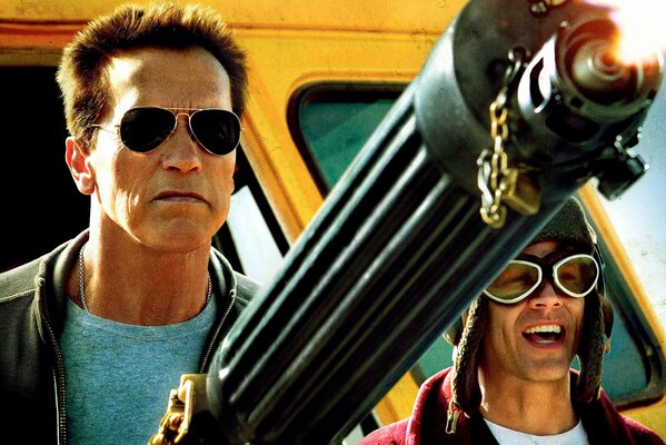 Arnold Schwarzenegger nel ruolo dello sceriffo