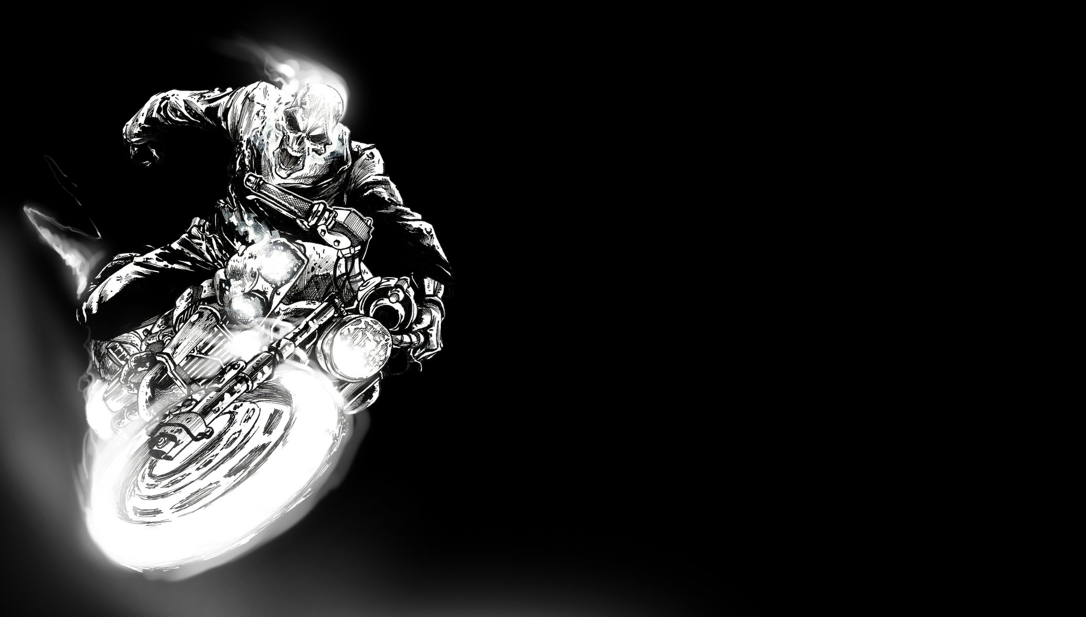 ghost rider 2 ghost rider esprit de vengeance dessin art moto skillet coureur