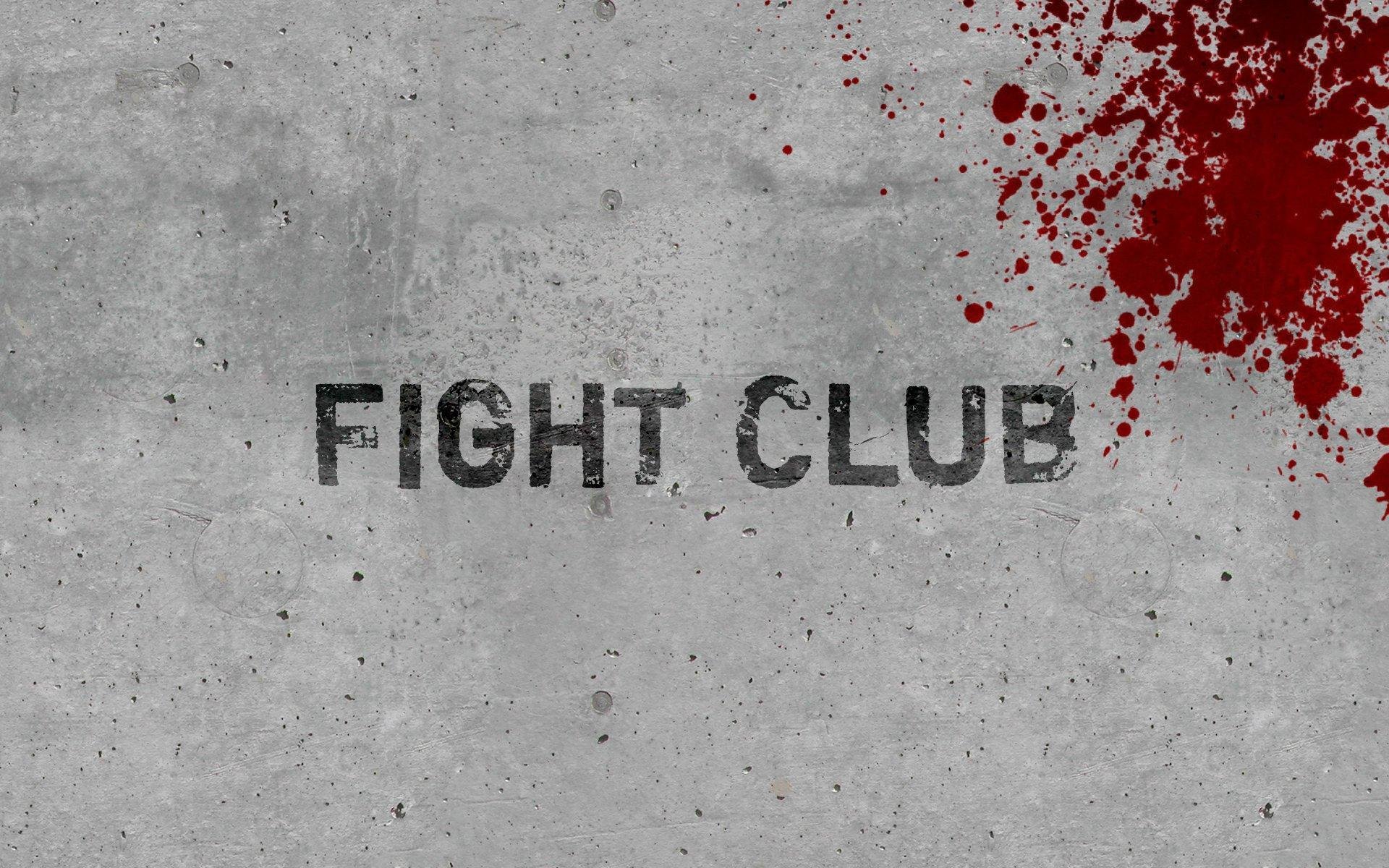 minimalism fight club wall blood