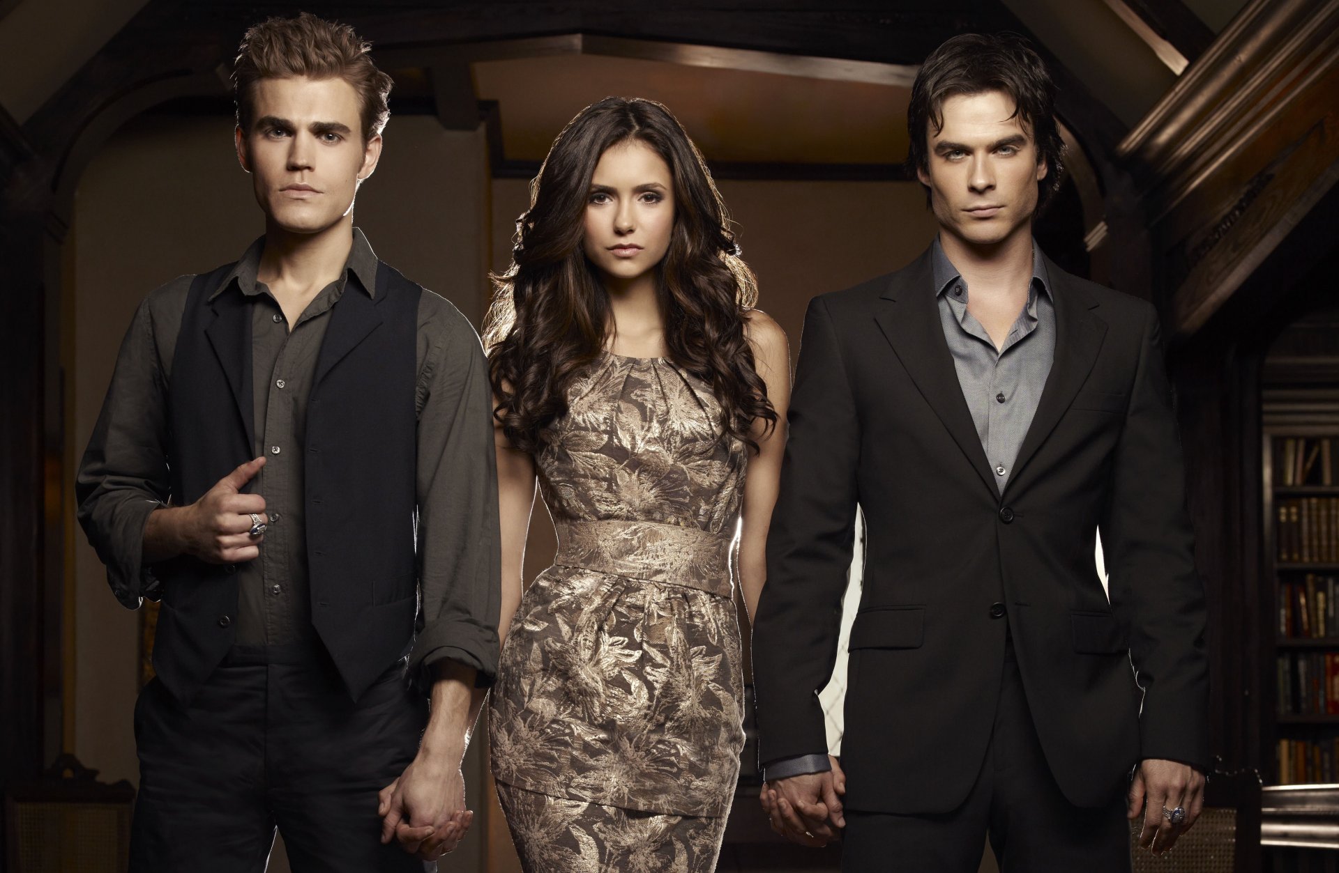 the vampire diaries nina dobrev ian somerhalder maes somerhalder paul wesley encuesta wasley stefan salvatore damon salvantore stefan salvatore damon salvatore elena gilbert katrin pierce katherine pierce