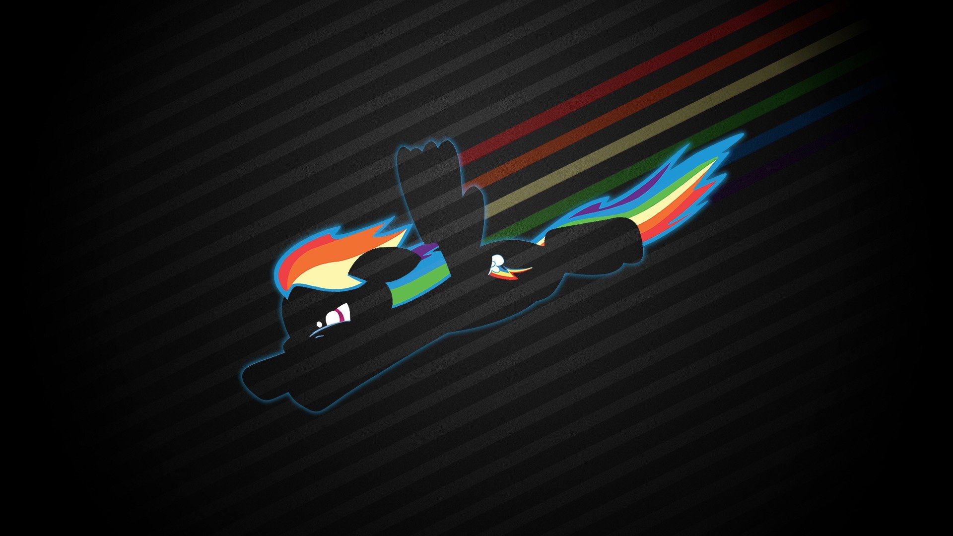 il mio piccolo pony pony gentilezza silhouette arcobaleno volo arcobaleno