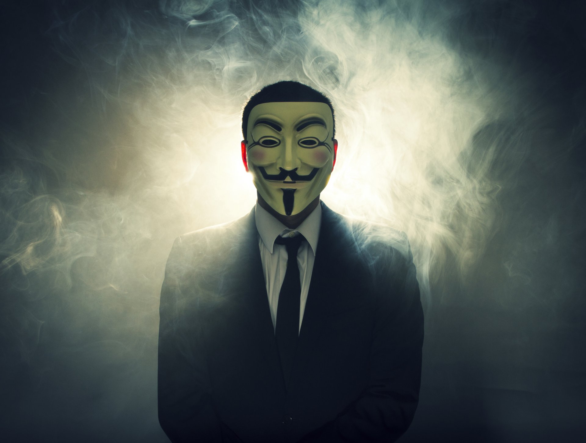 v for vendetta mask suit smoke light