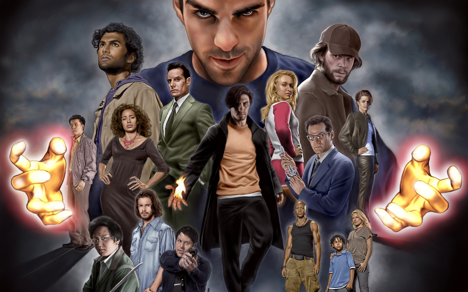 héroes serie de televisión claire bennet milo ventimiglia milo ventimiglia peter petrelli hiro nakamura zachary quinto quinto sylar