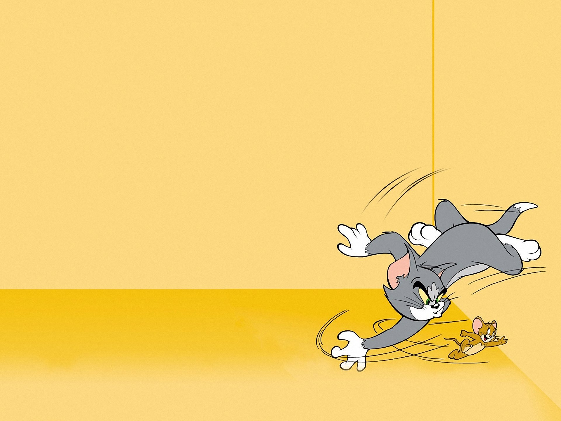 tom et jerry chat souris poursuite colère rire regard menaçant papier peint dessin animé souris