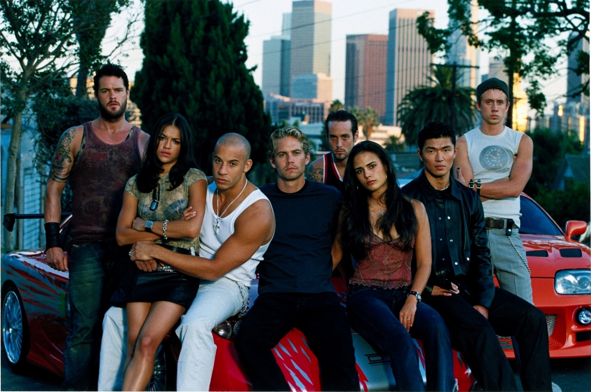 fast and furious paul walker brian o connor vin diesel dominic toretto michelle rodriguez letty jordana brewster mia toretto rick yoon johnny chan chad lindberg jesse